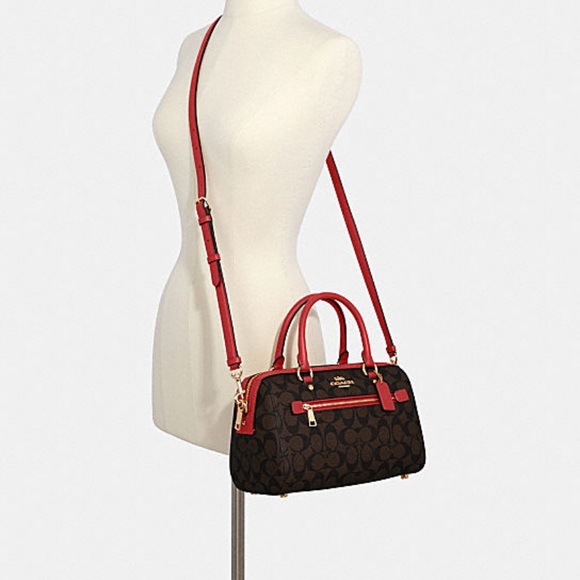 Coach Rowan Satchel In Signature Canvas - Picture 2 of 4